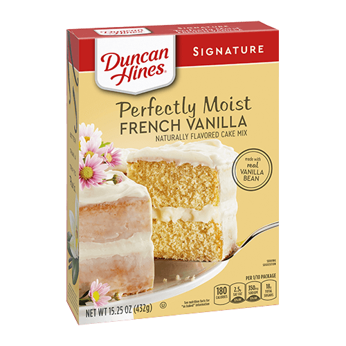 Duncan Hines Signature Perfectly Moist French Vanilla Cake Mix 432g