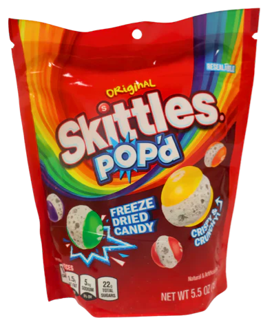 Skittles Pop'd Freeze Dried Candy 155g