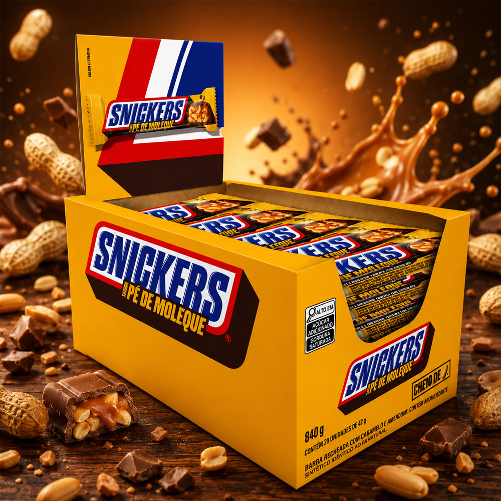 Snickers Sabor Pé de Moleque 20 x 42g (Brasilien) Vorratspack