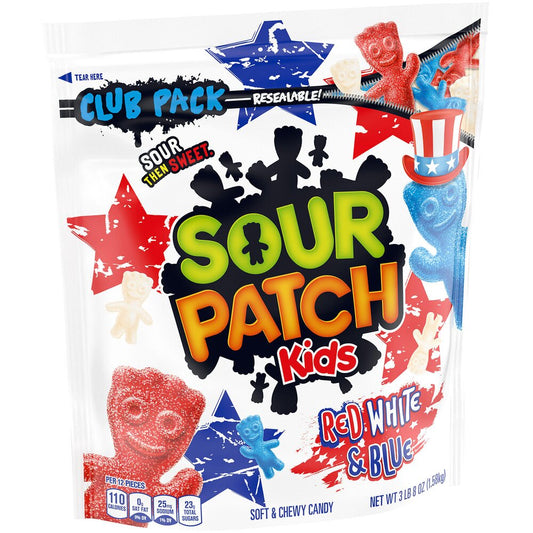 Sour Patch Kids Red - White - Blue Party Size Bag 1,58kg