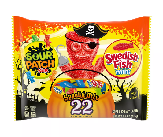 Sour Patch & Swedish Fish Spooky Mix 275g