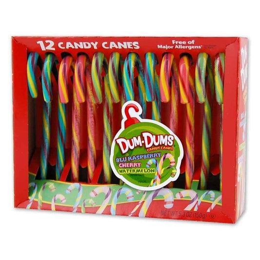 Spangler Christmas Dum Dums Candy Canes 150g