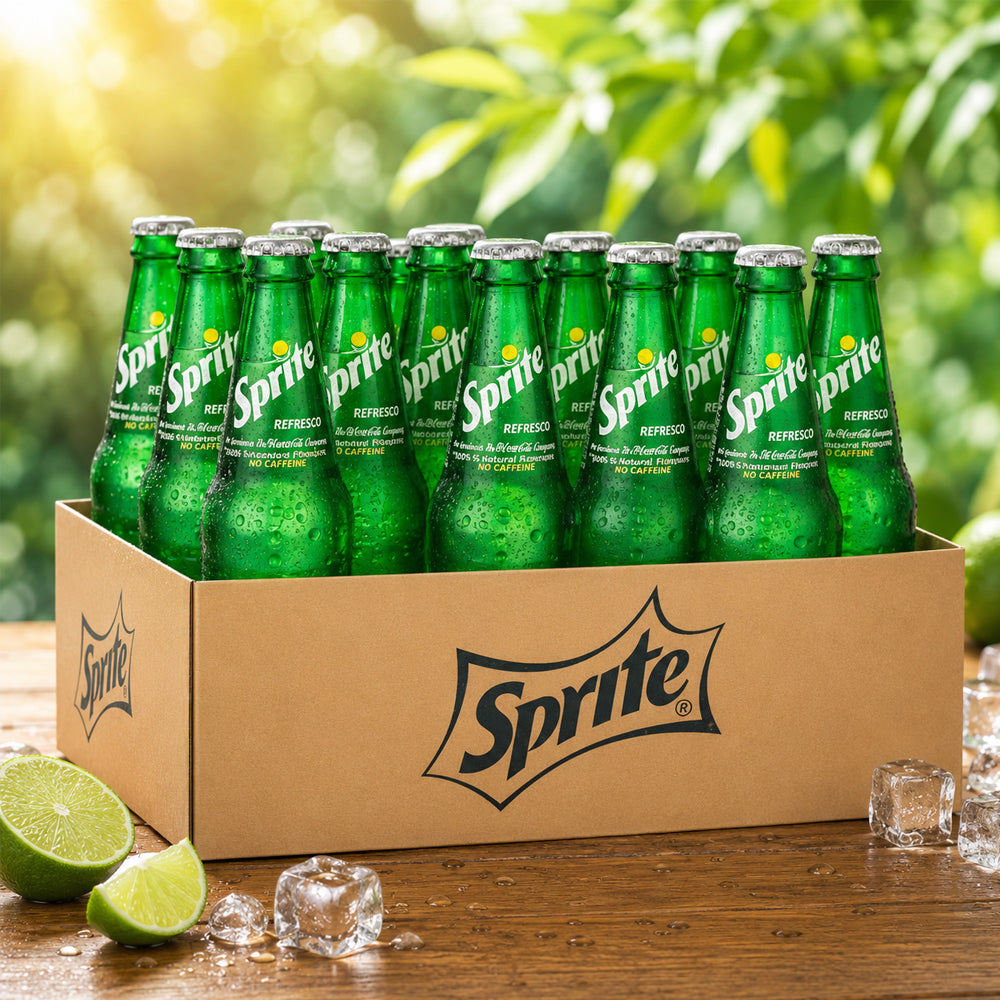 Sprite Mexico Refresco Glasflasche 24 x 355ml Vorratspack