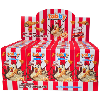 Tabby Milk Cream Filled Chicken Chocolate 24 x 50g Vorratspack