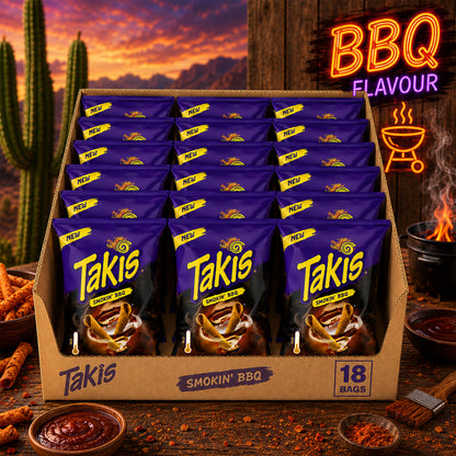 Takis Smokin' BBQ 18 x 100g Vorratspack