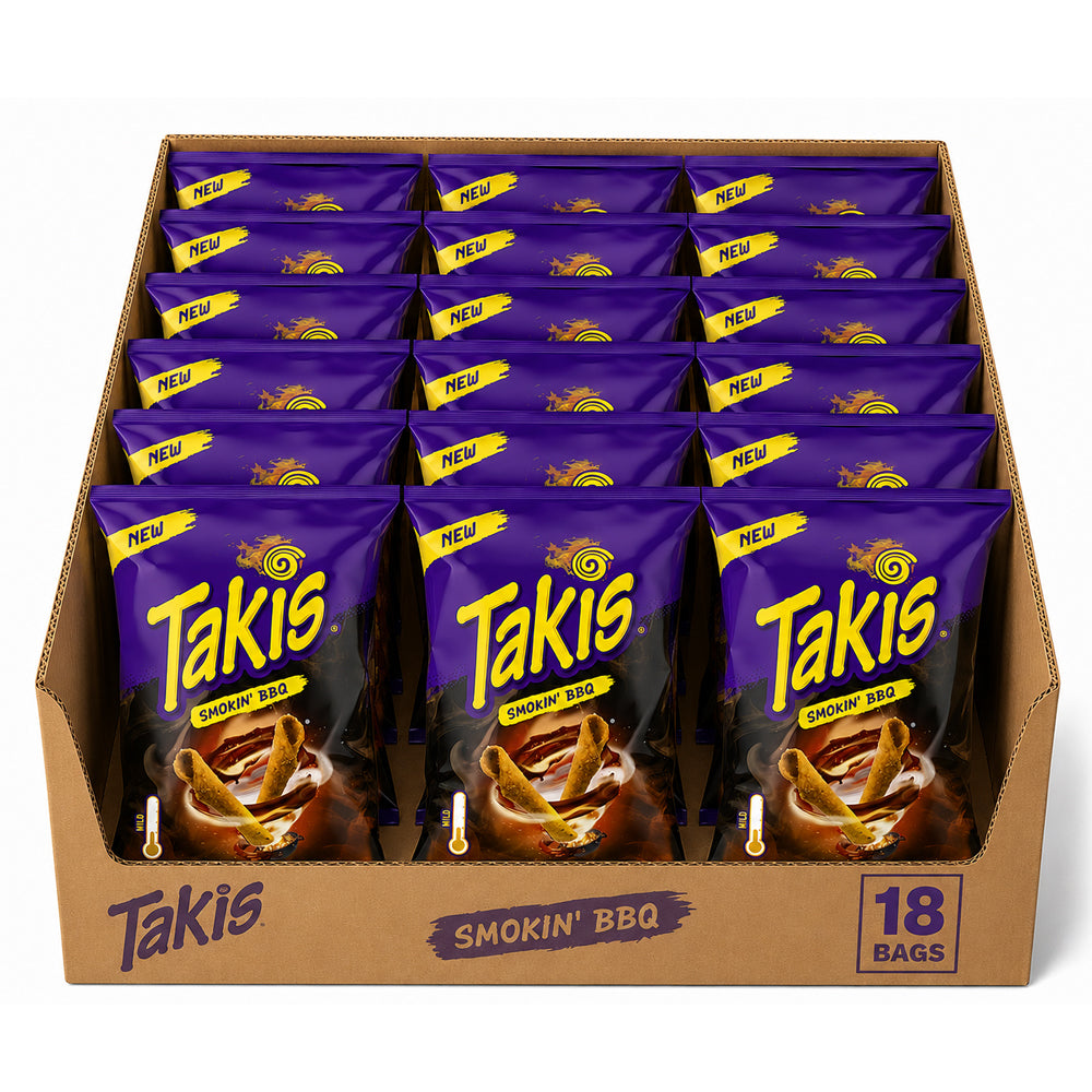 Takis Smokin' BBQ 18 x 100g Vorratspack