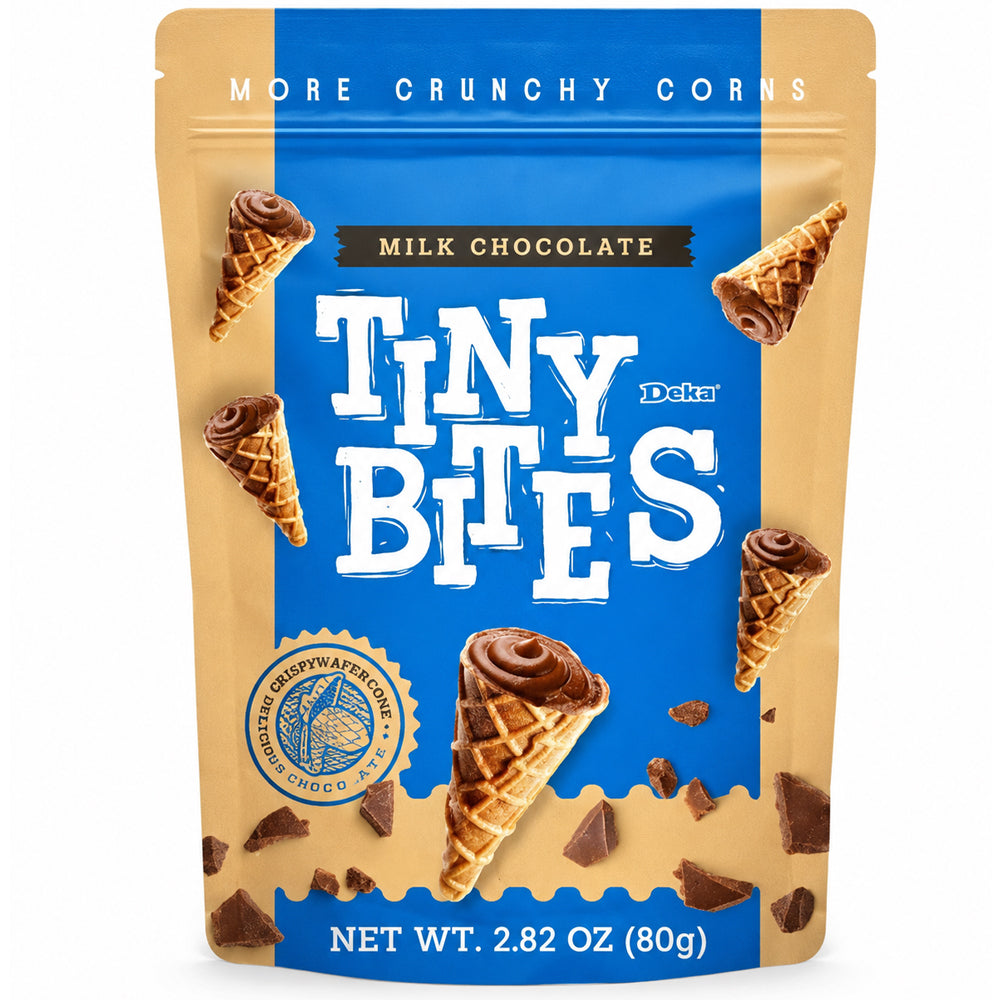 Tiny Bites Waffle Cones Milk Chocolate 80g