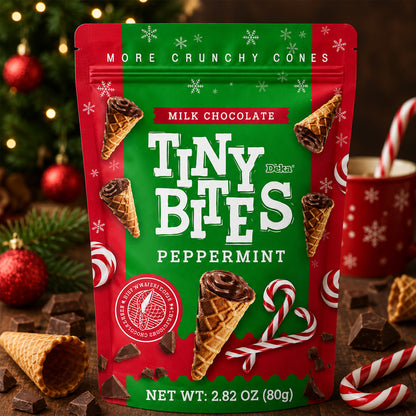 Tiny Bites Waffle Cones Peppermint 80g