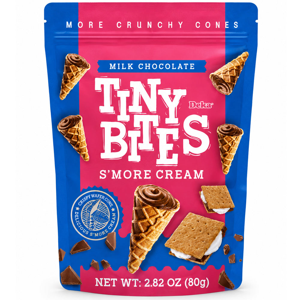 Tiny Bites Waffle Cones S'more Cream 80g