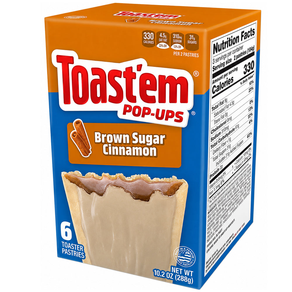 Toast'em Pop-Ups Brown Sugar Cinnamon 288g