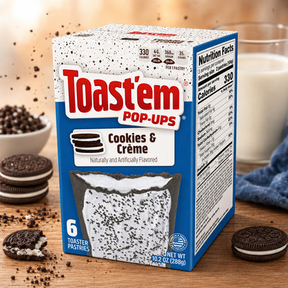 Toast'em Pop-Ups Cookies & Creme 288g