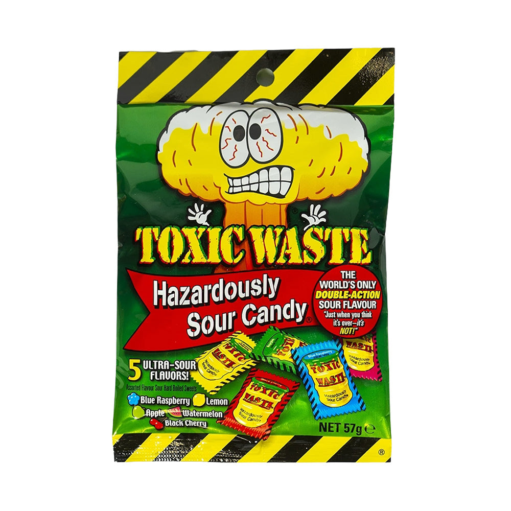 Toxic Waste Hazardously Sour Candy 57g