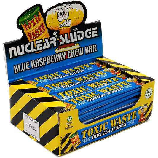 Toxic Waste Nuclear Sludge Chew Bar Blue Rasberry 50 x 20g Vorratspack