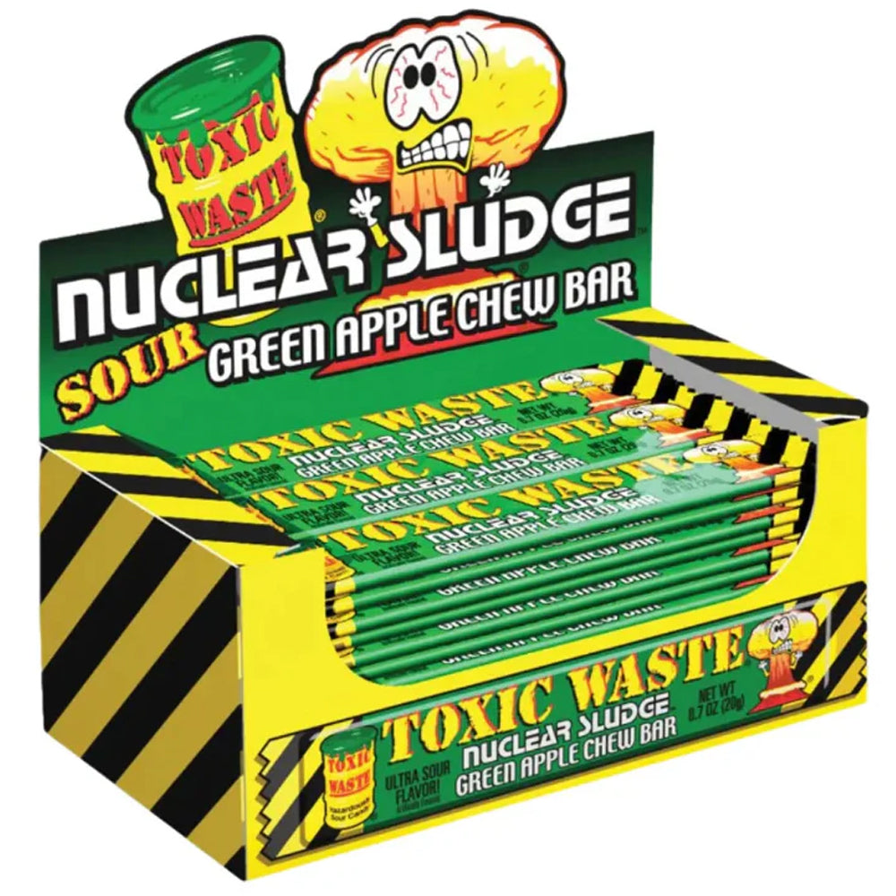 Toxic Waste Nuclear Sludge Chew Bar Sour Apple 50 x 20g Vorratspack