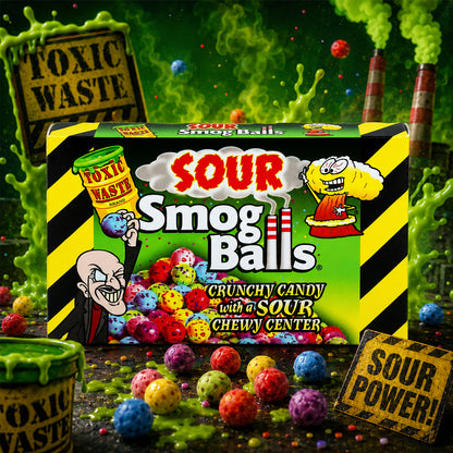 Toxic Waste Sour Smog Balls 85g