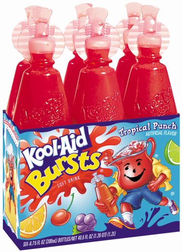 Kool Aid Bursts Tropical Punch 6 Pack 1,2 Liter