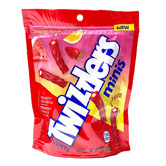 Twizzlers Strawberry Watermelon und Strawberry Lemonade Filled Twists Minis 226g