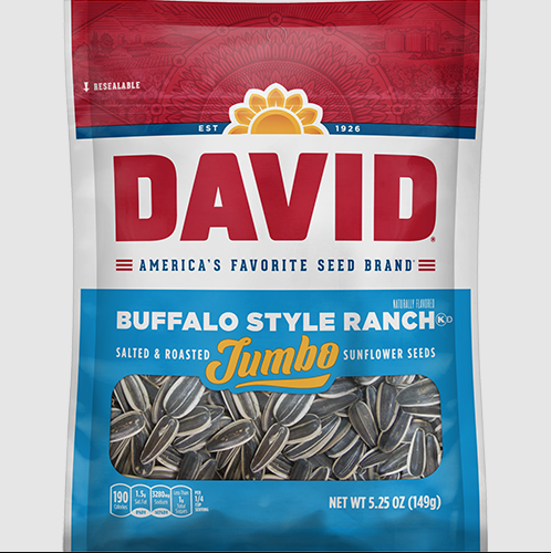 David Seeds - Salted Buffalo Style Ranch Jumbo Sunflower Seeds 149g