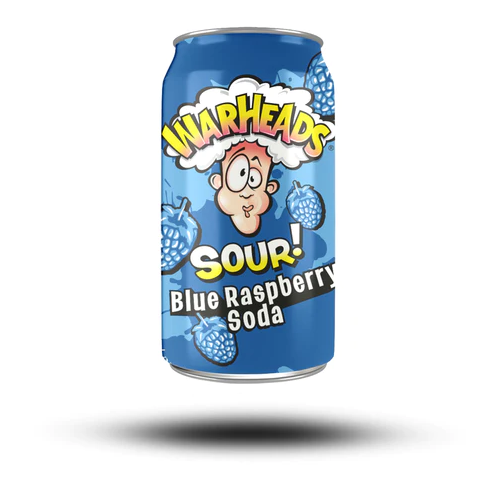 Warheads Sour Blue Raspberry Soda 330ml
