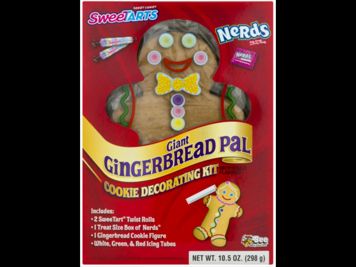 Sweetarts Giant Gingerbread Pal Cookie Decorating Kit 297g