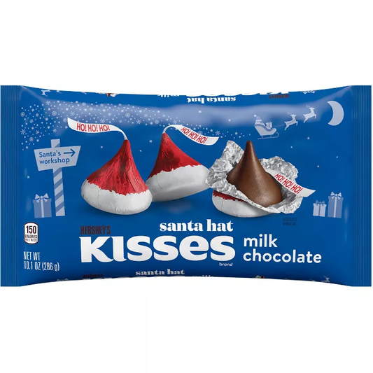 Hershey's Milk Chocolate Kisses Santa Hat 221g