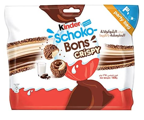 Kinder Schoko Bons Crispy Party Bag 168g