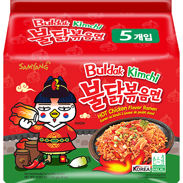 Samyang Buldak Kimchi 5 x 135g (675g)