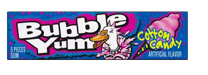 Bubble Yum Cotton Candy 5 Stück 40g