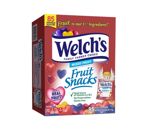 Welch’s Valentinstag Fruit Snacks Mixed Fruit 1,2Kg (85 x 14g)