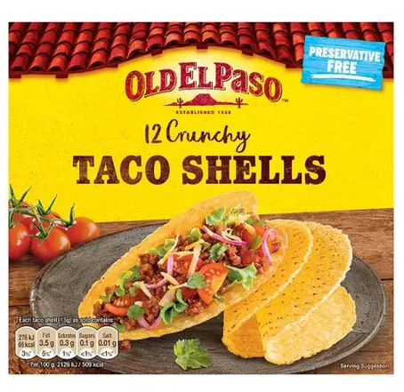 Old El Paso 12 Taco Shells 156g (MHD 05.03.2025)