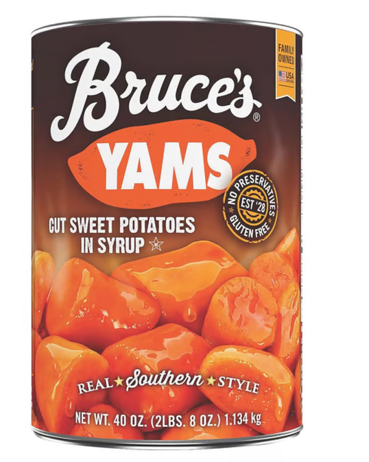Bruce's Yams Cut Sweet Potatoes in Syrup 1,134Kg