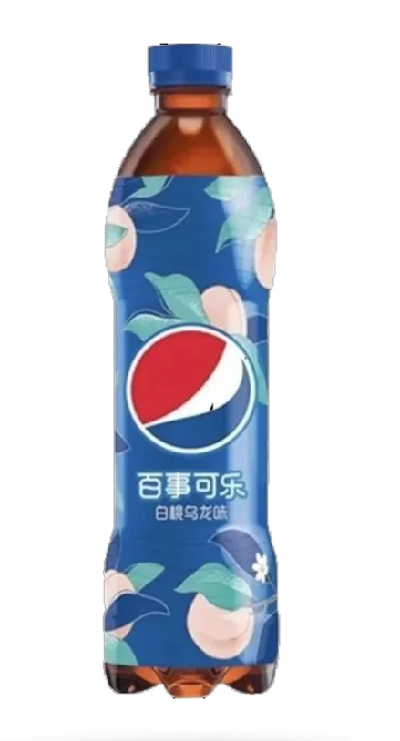 Pepsi White Peach Oolong (China) 500ml (MHD ABGELAUFEN 17.11.2024) ohne Kohlensäure