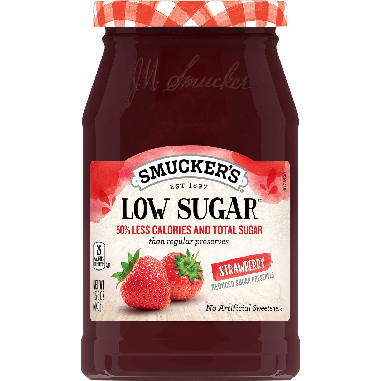 Smucker's Low Sugar Strawberry Preserve 440g