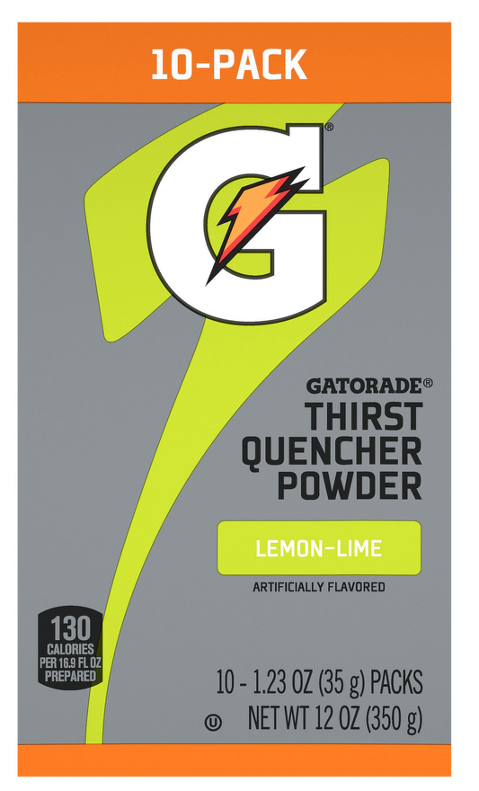 Gatorade 10-Pack Thirst Quencher Powder Lemon-Lime 350g