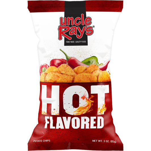 Uncle Ray's Potato Chips - Hot Flavoured 127.5g