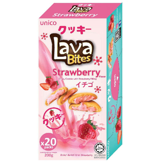 Unico Lava Bites Strawberry 200g