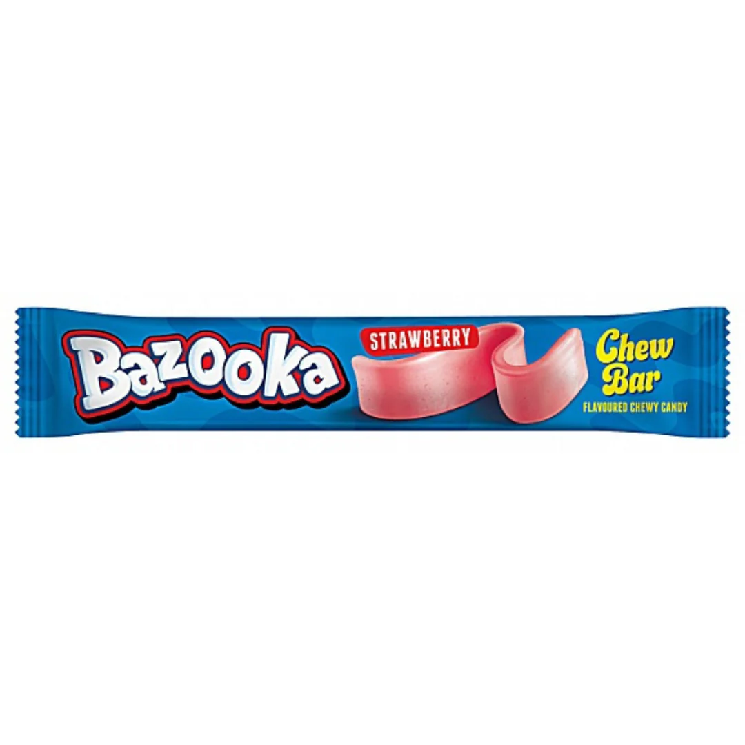 Bazooka Chew Bar Strawberry 14g