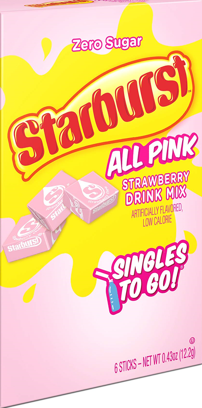 Starburst All Pink Strawberry Drink Mix Zero Sugar 12,2g