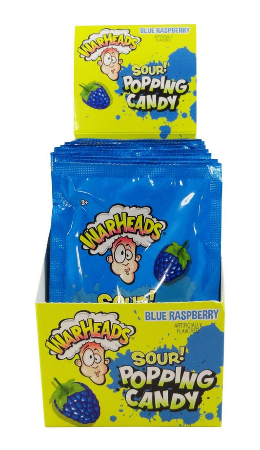 Warheads Sour Popping Candy Blue Raspberry 9g