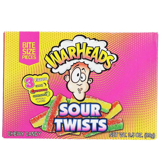 Warheads Chew Candy Sour Twist Theatre Box - 99g