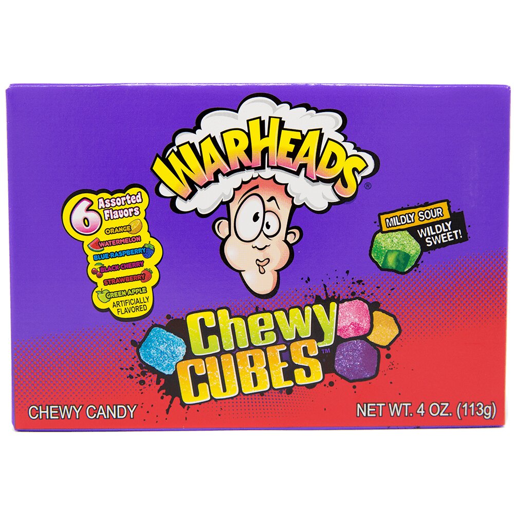 Warheads Chewy Cubes 113g (MHD ABGELAUFEN 25.11.2025)