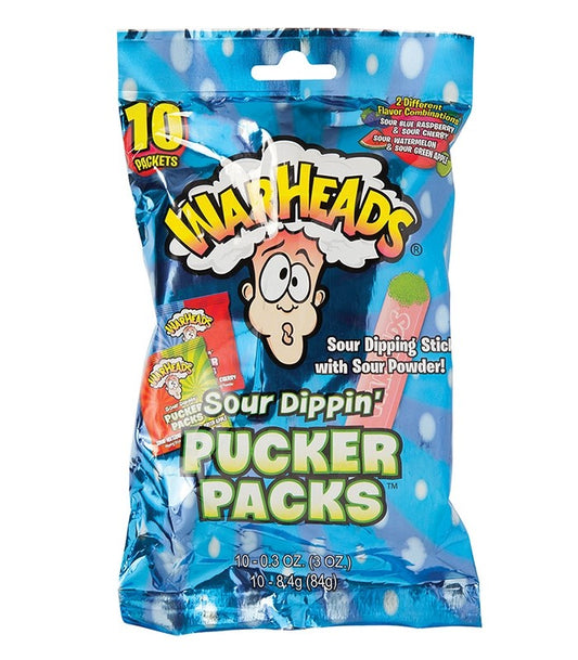 Warheads Sour Dippin' Pucker Packs 84g