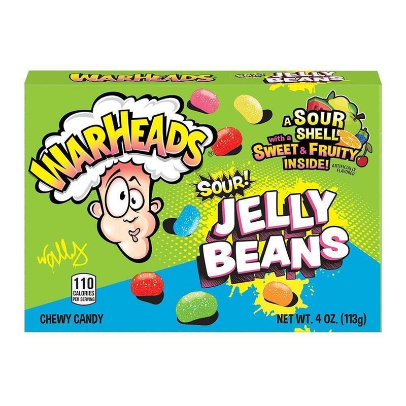 Warheads Sour Jelly Beans 113g (MHD ABGELAUFEN 25.05.2025)
