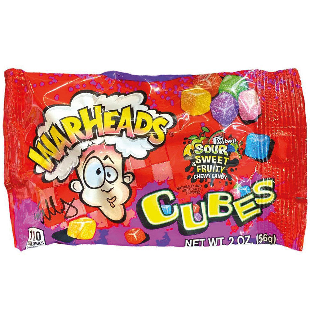 Warheads Sour Sweet Fruity Cubes 56g