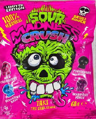 Sour Madness Crush 'Take The Challenge' Bonbons 60g