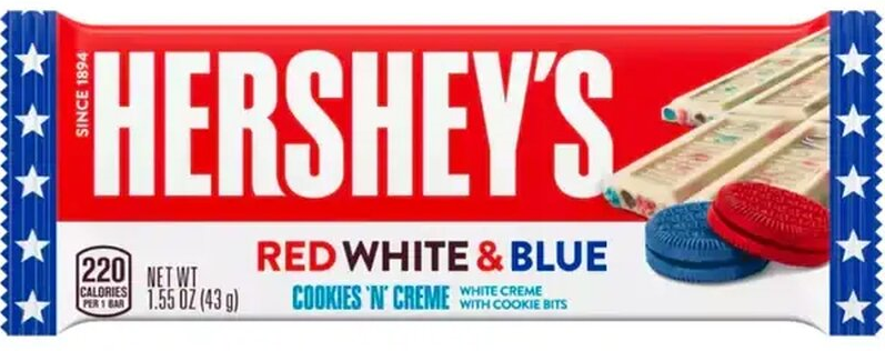 Hershey's Red White and Blue Cookies n' Creme 43g