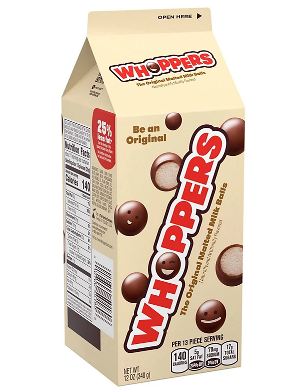 Hershey's Whoppers Original Carton 340g