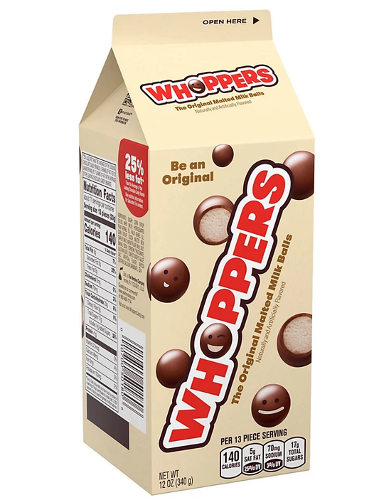 Hershey's Whoppers Original Carton 340g