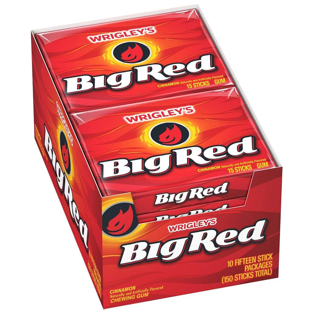 Wrigley's Big Red Cinnamon Gum 10 x 40g Vorratspack