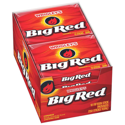 Wrigley's Big Red Cinnamon Gum 10 x 40g Vorratspack